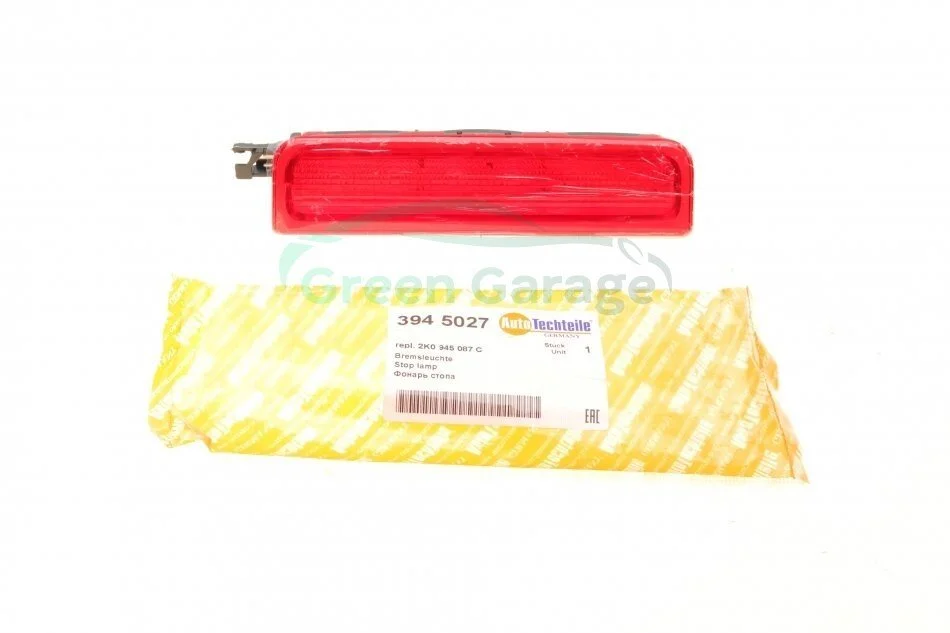Фонарь сигнала торможения (дополнительный) VW Caddy 03- (распашонка) AUTOTECHTEILE 394 5027 (фото 1)