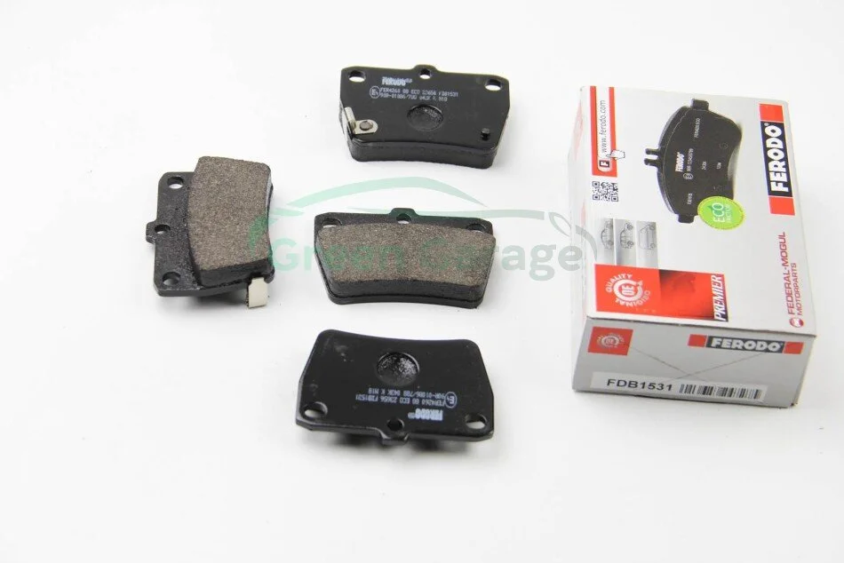 Колодки тормозные задние Toyota RAV4 94-05 (akebono) FERODO FDB1531 (фото 1)