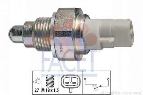 Вмикач заднього ходу FACET 7.6111