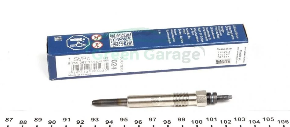 Свеча накаливания GLP024 FORD FOCUS, CONNECT 1.8 99-13 (пр-во) BOSCH 0 250 202 131 (фото 1)