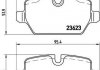 Гальмівні колодки диск.задні BMW 1 (E81), 3 (E90) 1.6i/1.8i/2.0 03- BREMBO P06037 (фото 1)