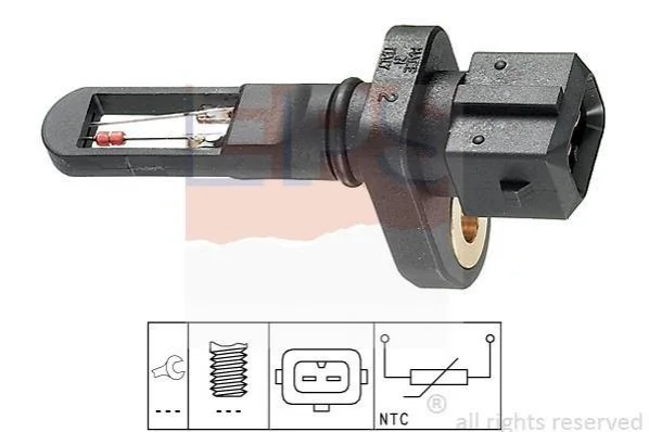Датчик темп. впуск. повітря Audi, Seat, Skoda, VW 1.6-2.8 V6 01.95- EPS 1.994.001 (фото 1)
