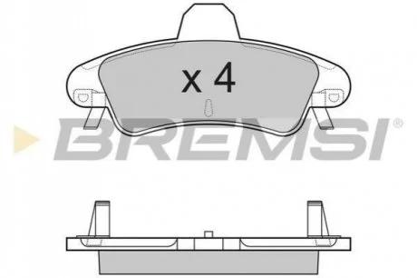 Гальмівні колодки (набір) BREMSI BP3188