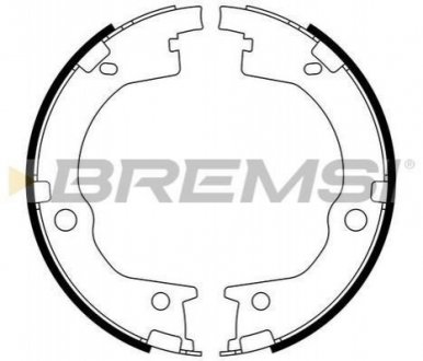 Колодки ручного тормоза Hyundai Santa FE I,II 06-12/Kia Sorento 06- Bremsi GF0803