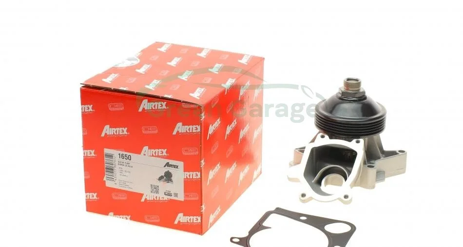 Водяной насос Omega/BMW 3/5/7/X5 (E46/E39/E38/E53) 2.5-3.0 DTI 98- AIRTEX 1650 (фото 1)
