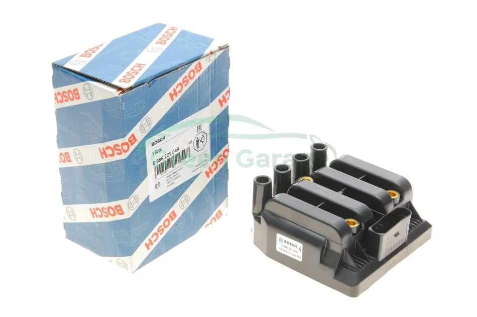 Катушка зажигания CADDY III/GOLF IV 2.0 98-15 BOSCH 0 986 221 049 (фото 1)