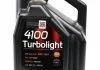 Масло моторное Motul 4100 Turbolight 10W-40 (5 л) MOTUL 387606 (фото 1)