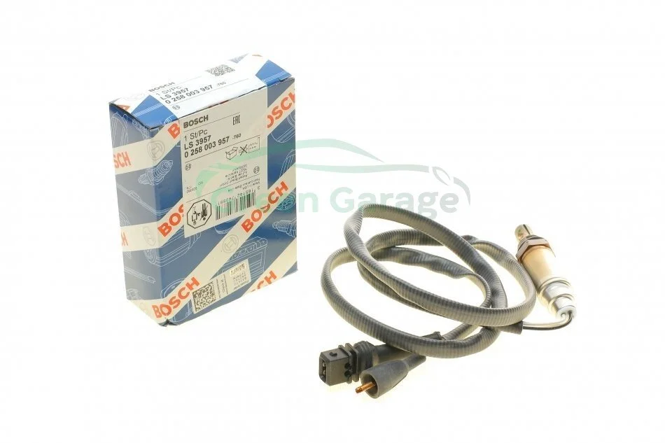 Лямбда-зонд (3-х конт.) 1236mm Audi 80/100/A6 1,8-2,3 VW Golf II, BOSCH 0 258 003 957 (фото 1)