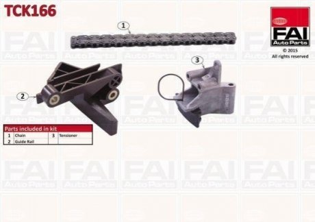 К-кт ланцюга ГРМ (без ущільнень) BMW 5 (E60/E60N) 03-/7 (E38) 95- Fischer Automotive One (FA1) TCK166