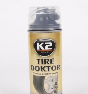 Засіб для аварійної герметизації (вулканізації) шин / BOND TIRE DOKTOR 400ML K2 B310