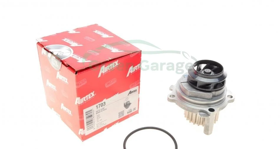 Водяной насос Caddy III/Octavia/Golf IV/V/Passat/Polo 1.6/2.0 97- AIRTEX 1703 (фото 1)