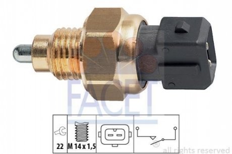 Вмикач заднього ходу FACET 7.6108