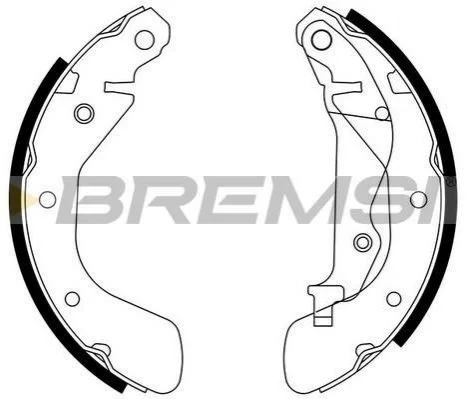 Тормозные колодки зад. Chevrolet Aveo,Kalos 03-/Daewoo Kalos 02- BREMSI GF0633 (фото 1)