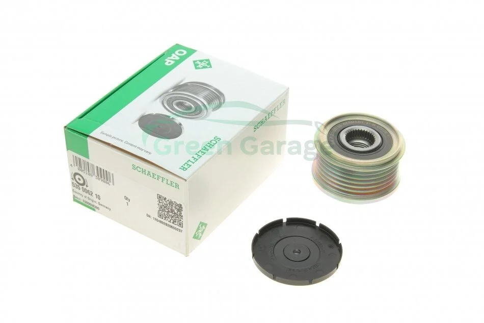 Шкив генератора Jumper/Scudo/Expert/Berlingo 1.6/2.0/2.2 HDi 00- INA 535 0062 10 (фото 1)