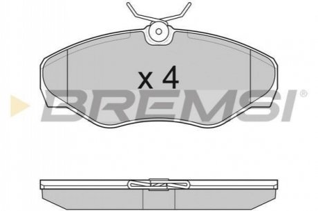 Гальмівні колодки (набір) BREMSI BP3012