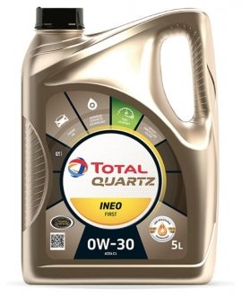 Олива моторна QUARTZ INEO FIRST 0W30 5л TOTAL 183106