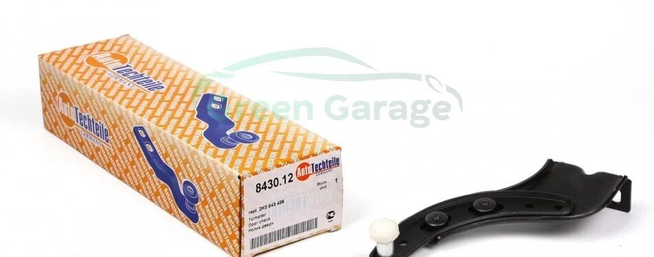 Ролик дверей (боковий/верхній) VW Caddy 03- (R) (з кронштейном) AUTOTECHTEILE 384 3012 (фото 1)