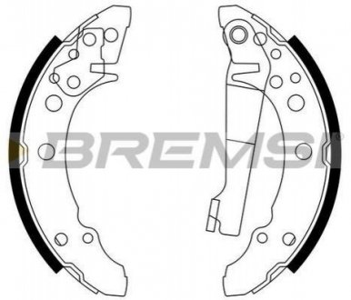 Тормозные колодки зад. Golf I/II/Passat/Polo/Audi 80 >01 (ATE) Bremsi GF0016