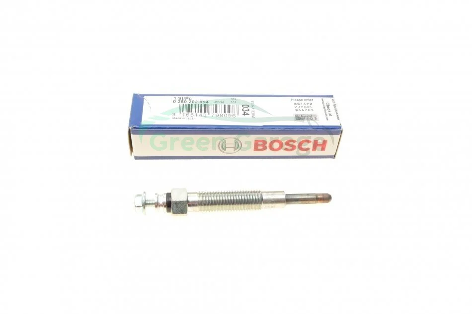 Свічка розжарювання BOSCH 0 250 202 094 (фото 1)