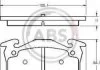 Тормозные колодки зад. Peugeot 206 99-/Renault Megane I 96-03 A.B.S. 36580 (фото 1)