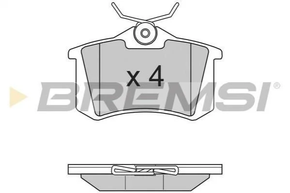 Гальмівні колодки (набір) BREMSI BP2807 (фото 1)