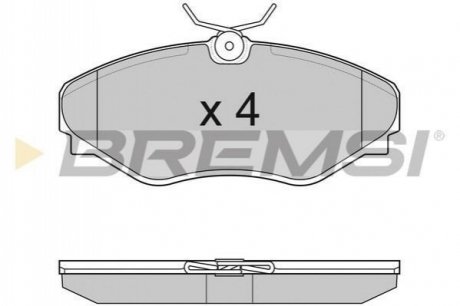 Гальмівні колодки (набір) BREMSI BP3011