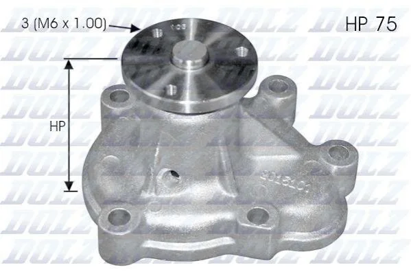 Водяной насос Combo/Astra G/H/Corsa 1.7Di/CDTi 00- DOLZ O142 (фото 1)