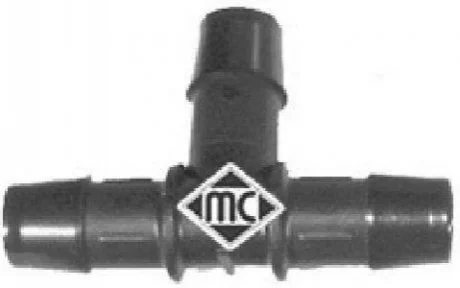 Универсальный соеденитель шлангов 16mm (Т-образный) Metalcaucho 00066
