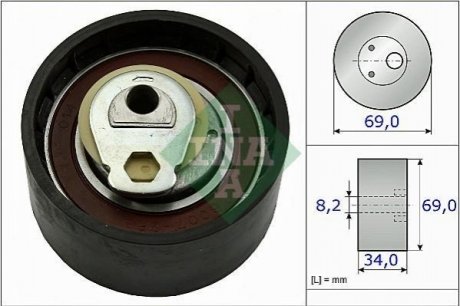 Ролик паска ГРМ Fiat Ducato 2.3 JTD 04.02- INA 531 0505 10 (фото 1)