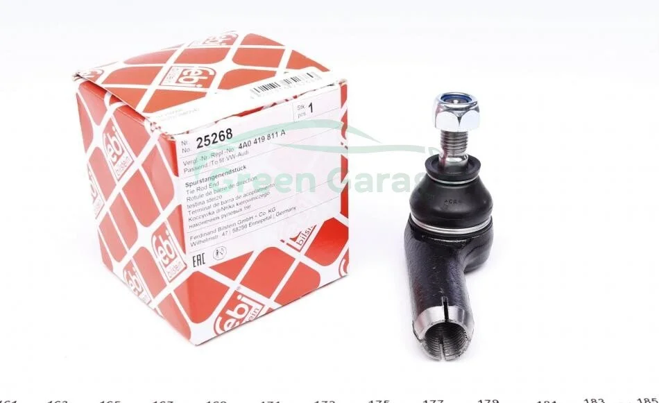 Накінечник кермової тяги лівий Audi 100 2.0-2.8 12.90-07.94 FEBI BILSTEIN 25268 (фото 1)