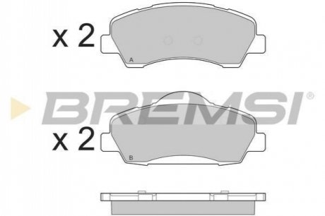 Гальмівні колодки (набір) BREMSI BP3559