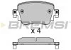 Тормозные колодки зад. Octavia III/Sharan/Audi Q3 12- (TRW) BREMSI BP3623 (фото 1)