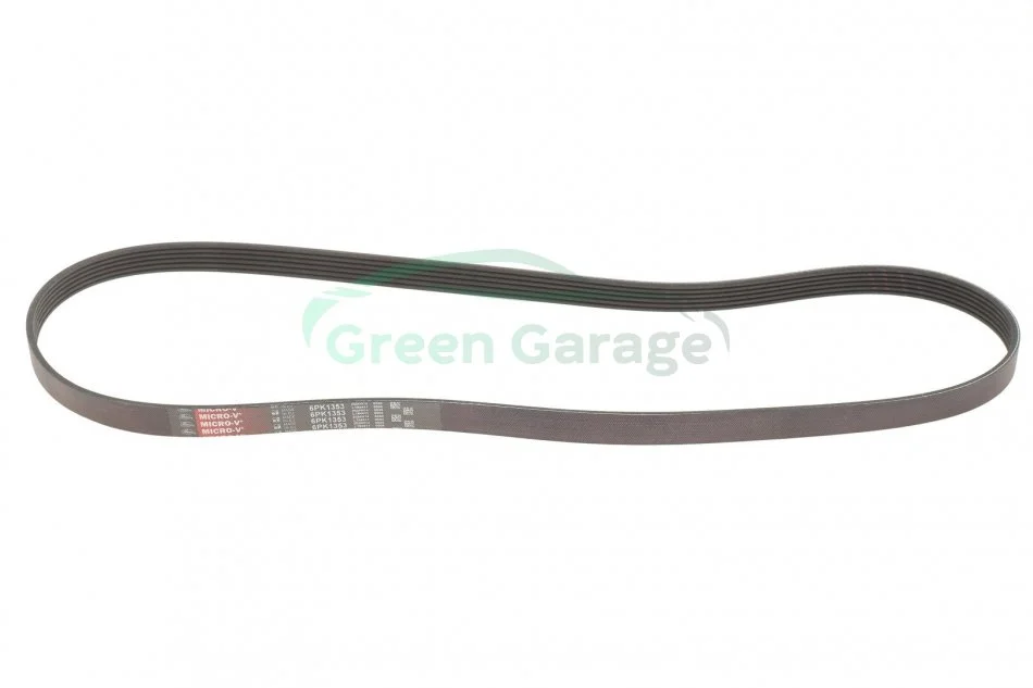 Ремень генератора T4 2.4D 96> (-ABS) GATES 6PK1353 (фото 1)