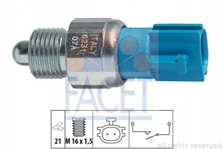 Датчик заднего хода Megane/Scenic/X-Trail 01- FACET 7.6231