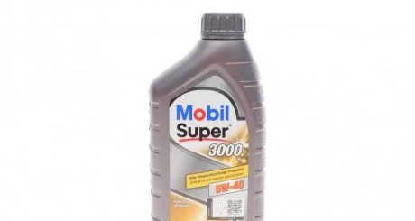 Олива моторна SUPER 3000 Х1 5W40 / 1л MOBIL 152567