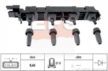 Котушка Citroen C4/C8 Peugeot 206, 307, 406, 407, 607, 807 EPS 1.970.509