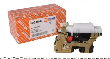 Замок двери перед. Renault Kangoo 97-07 Л. (электрический) AUTOTECHTEILE 505 0146