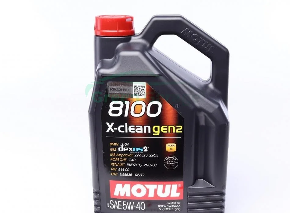 Масло моторное Motul 8100 X-Clean 5W-40 (5 л) MOTUL 854151 (фото 1)