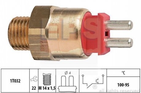 Датчик включения вентилятора (100-95°C) MB 190 (W201) -97 EPS 1.850.169