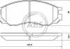 Колодки тормозные пер. L200/Strakar/L400/Space Gear 94-07 A.B.S. 36925 (фото 1)