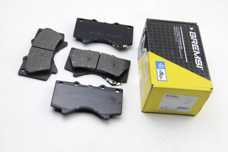 Тормозные колодки перед. Toyota Land Cruiser 08- (advics) Bremsi BP3381