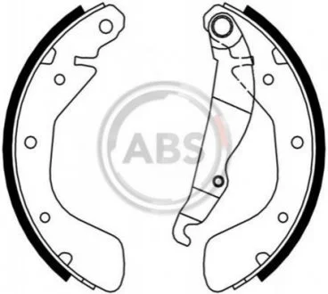 Колодки тормозные задн. Astra/Combo/Corsa/Lanos (82-12) A.B.S. 8885