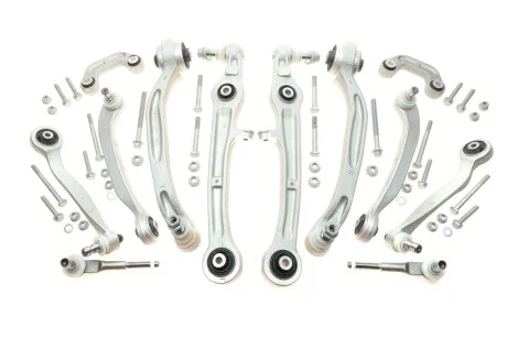 К-кт рычагов подвески перед. Audi A6 04-11 (полный к-кт) ASMETAL 13AU0204