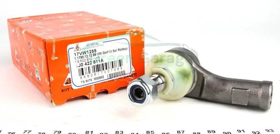 Наконечник рулевой тяги Audi A3/Golf IV/Octavia 96-05 Л. ASMETAL 17VW1255 (фото 1)