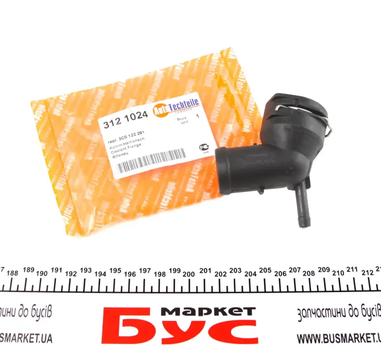 Фланец системы охлаждения VW Caddy III 1.6-2.0 SDI 10-15 AUTOTECHTEILE 312 1024 (фото 1)