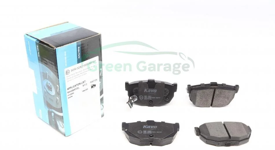 Колодки тормозные задние Elantra/Coupe/Lantra/Cerato 95- KAVO KBP3007 (фото 1)