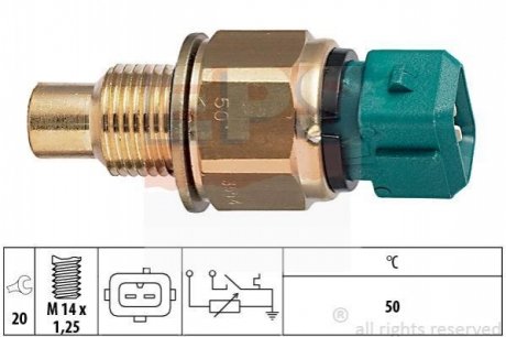 Датчик температури Citroen/Fiat/Peugeot 1.9D-2.0HDI 98- EPS 1.830.554