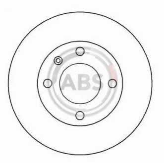 Диск гальмівний перед. Ford Sierra 83-93 260mm A.B.S. 15771