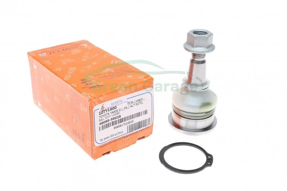 Шаровая опора Citroen C1/Peugeot 107/Toyota Yaris 99-12 ASMETAL 10TY1600 (фото 1)