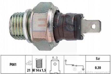 Датчик давл. масла, 1.8bar 2.8TDI EPS 1.800.000